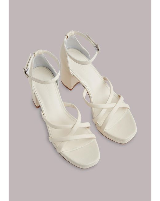 Whistles Natural Selene Platform Heeled Sandal