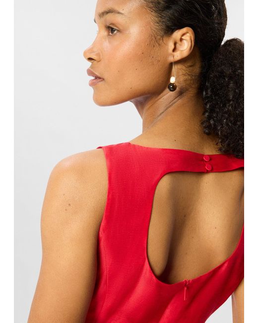 Whistles Red Silk Blend Occasion Maxi Dress