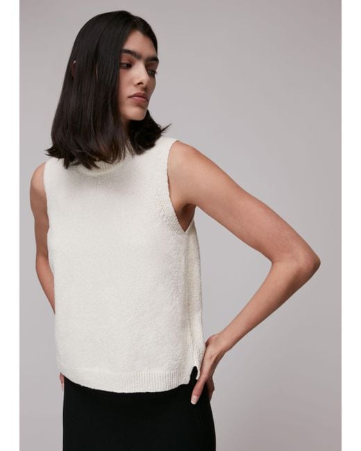 Whistles Gray Knitted Tank Top