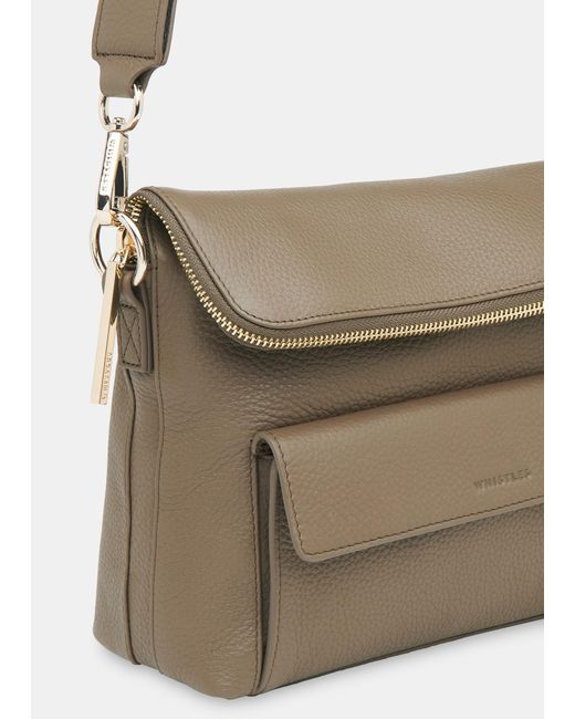 Whistles Brown Vida Crossbody Bag