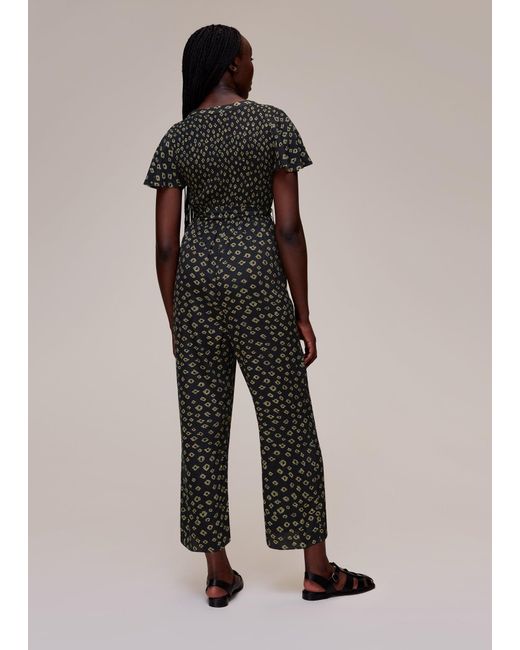 Whistles Multicolor Abstract Gem Jumpsuit