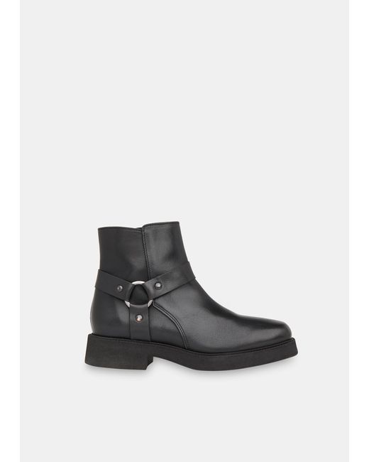 Whistles Black Matteo Biker Boot