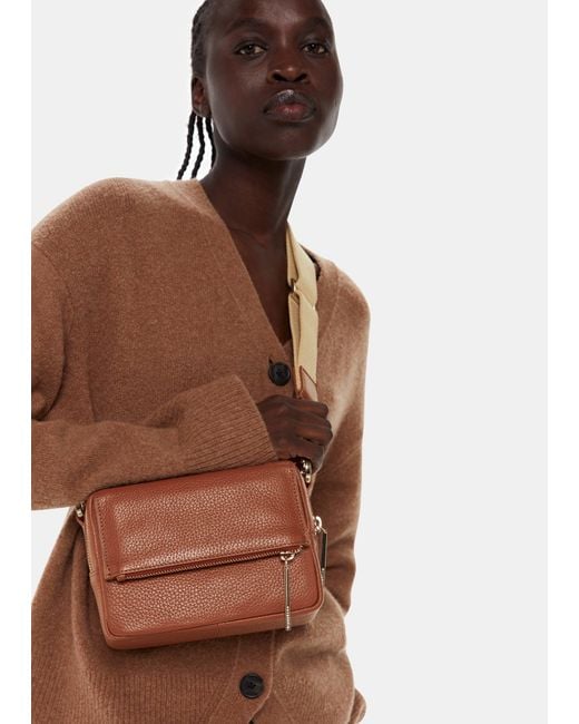 Whistles Brown Bibi Crossbody Bag