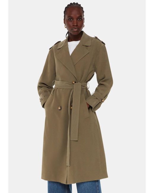 Whistles Natural Riley Trench Coat