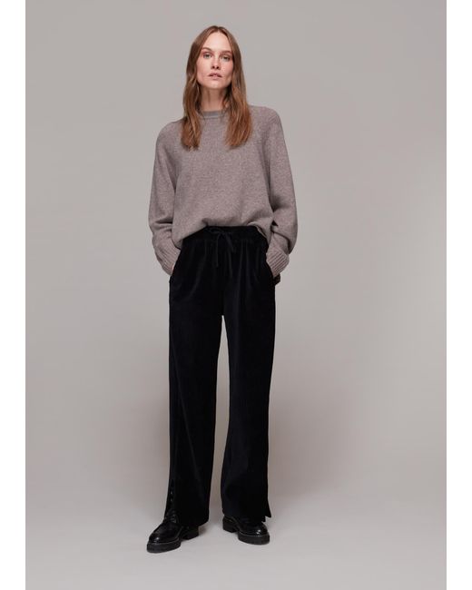 Whistles Blue Millie Corduroy Trouser