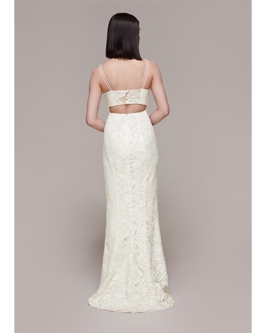 Whistles White Lorelei Sequin Wedding Dress