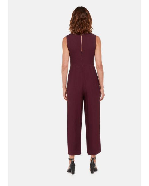 Whistles Red Harley Cut Out Jumpsuit