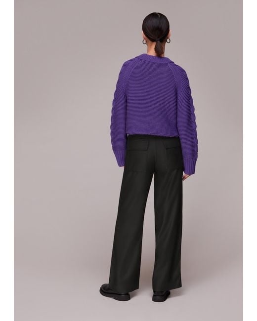 Whistles Blue Dorit Trouser