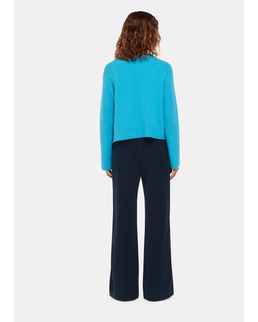 Whistles Blue Corduroy Flared Jean
