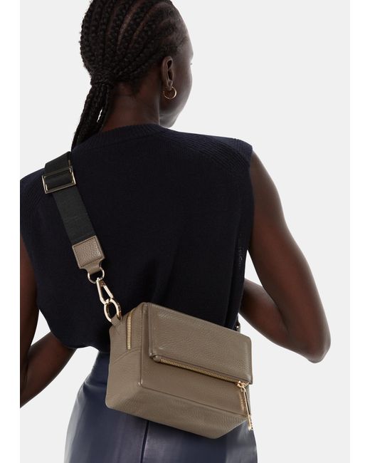 Whistles Black Bibi Crossbody Bag