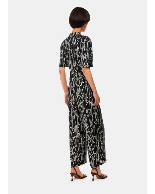 Whistles White Bamboo Shoots Edina Jumpsuit