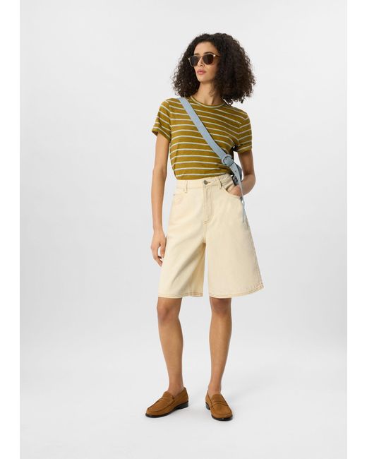 Whistles Yellow Emily Ultimate Stripe T-Shirt