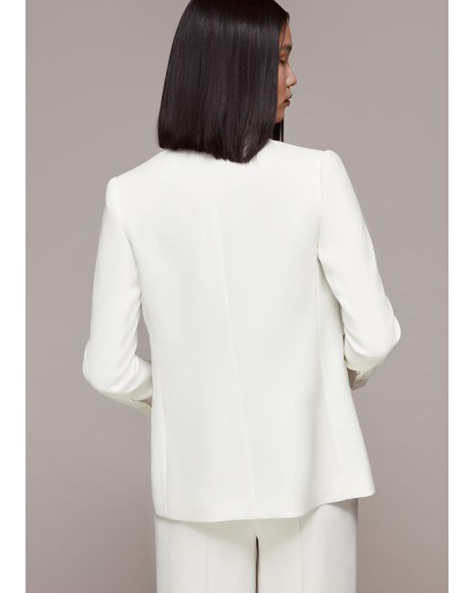Whistles White Annie Wedding Blazer