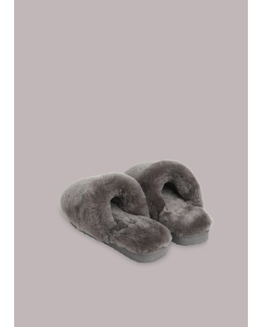 Whistles Gray Cora Slipper