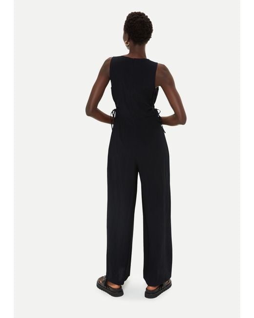 Whistles Black Cut Out Jumpsuit