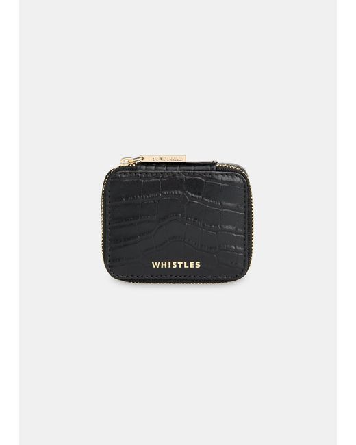 Whistles Black Lotta Mini Jewellery Box