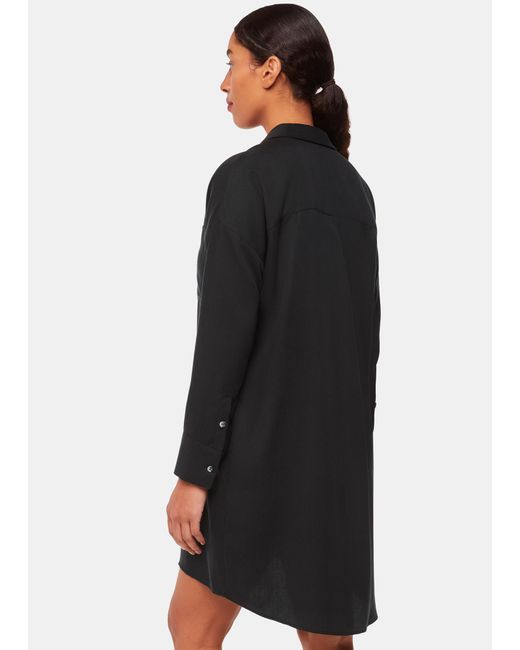 Whistles Black Helena Relaxed Dress