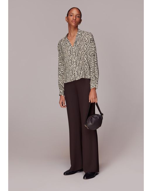 Whistles Multicolor Wiggle Print Silk Shirt