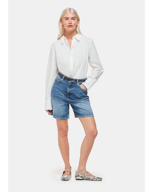 Whistles White Petite Authentic Short