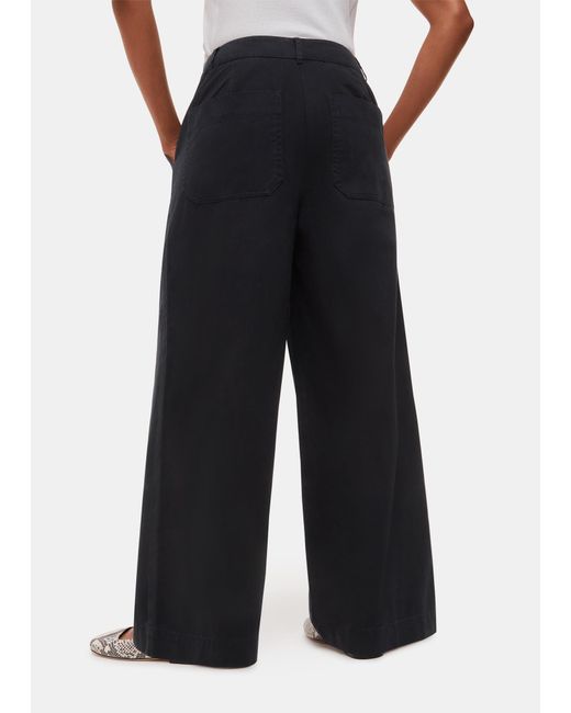 Whistles Red Petite Ruth Relaxed Leg Trouser