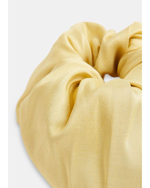 Hai Black Dupion Scrunchie
