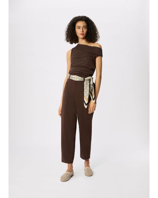 Whistles White Petite Tessa Casual Trouser