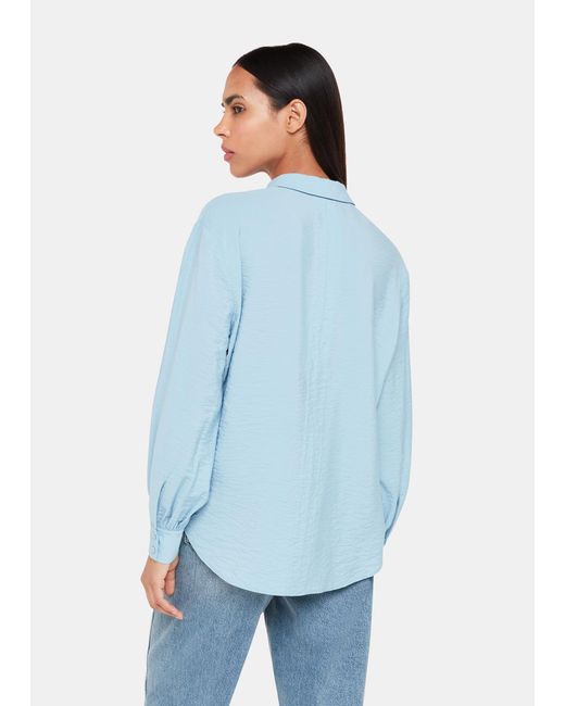 Whistles Blue Nicky Relaxed Shirt