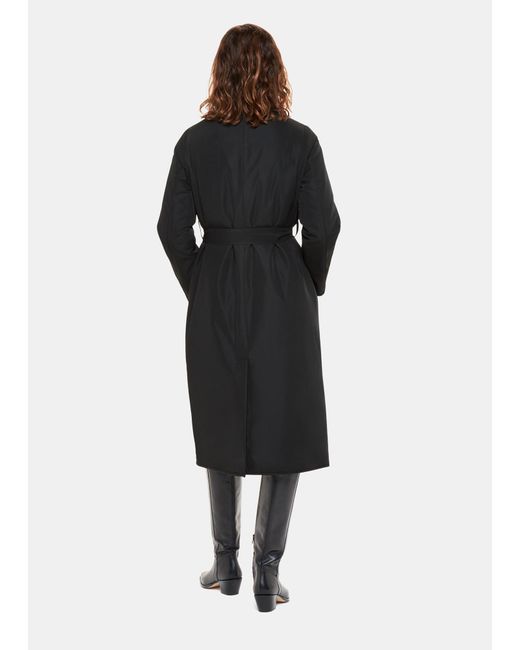 Whistles Black Senna Padded Mac