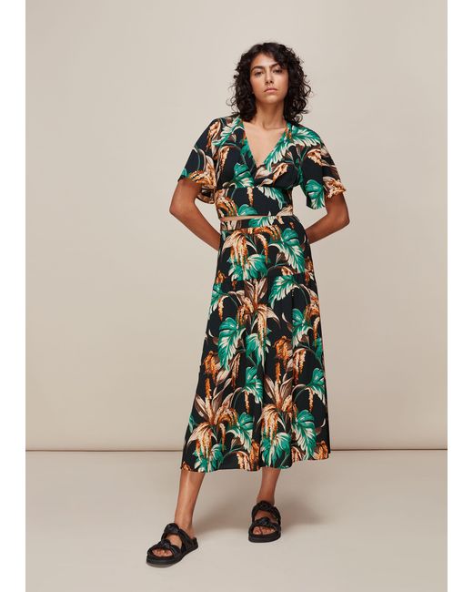 Whistles Multicolor Tropical Floral Samira Skirt