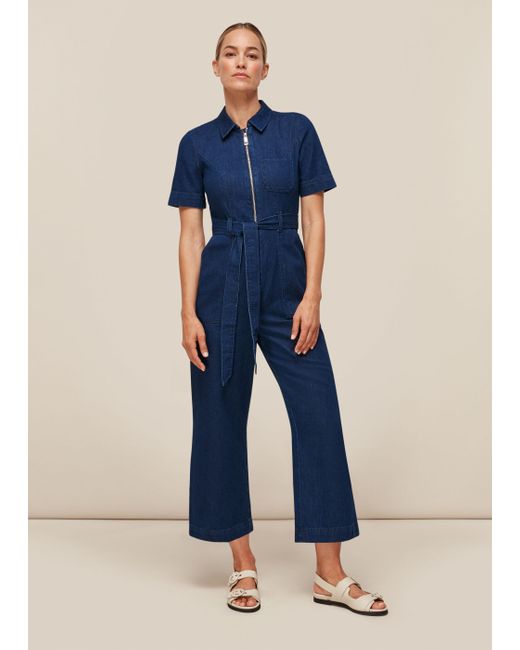 whistles denim jumpsuit