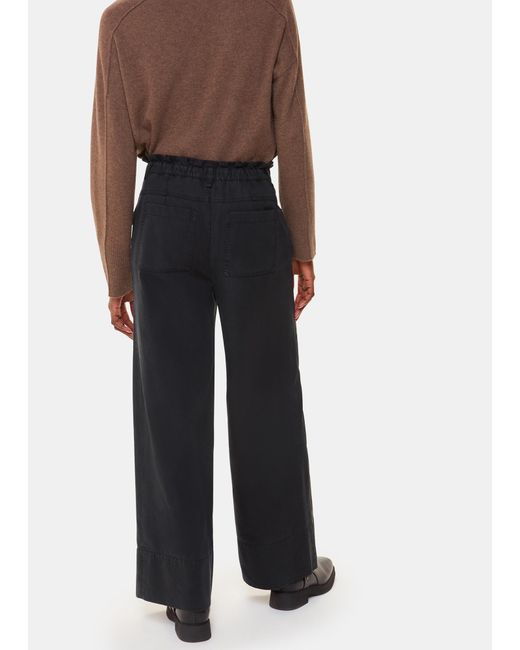 Whistles White Charlie Drawstring Pant