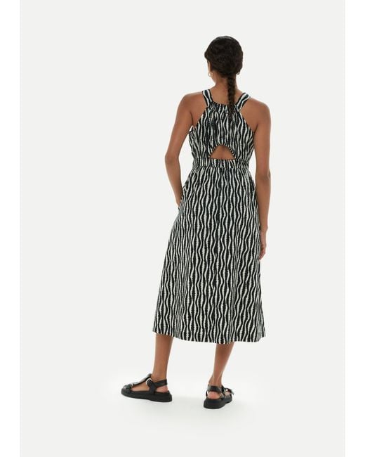 Whistles White Optical Rope Cut Out Dress