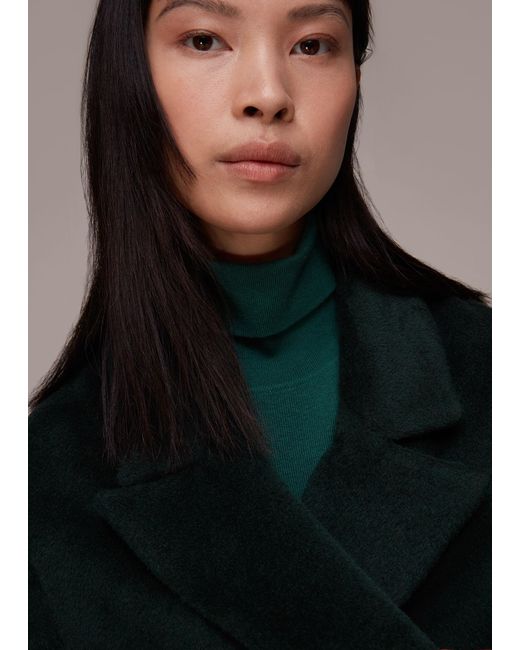 whistles lola wool mix cocoon coat