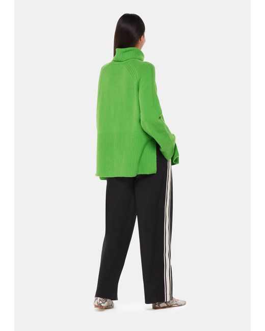Whistles Black Ezra Side Stripe Trouser