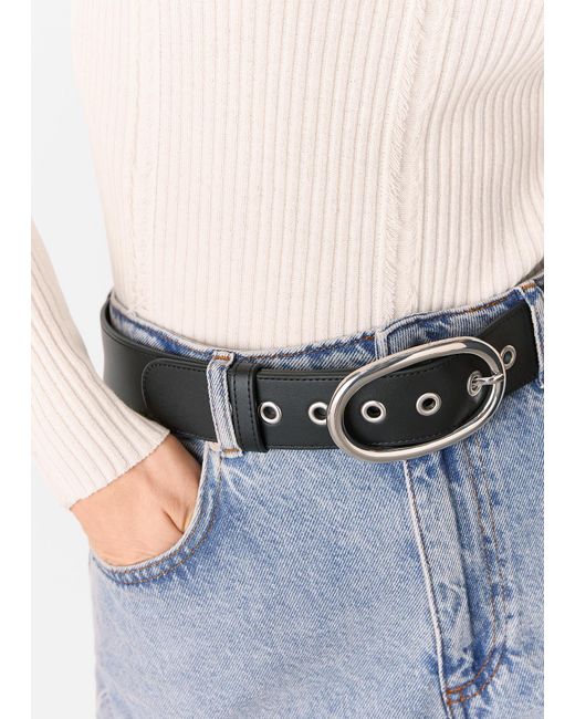 Whistles Natural Eyelet Detail Belt