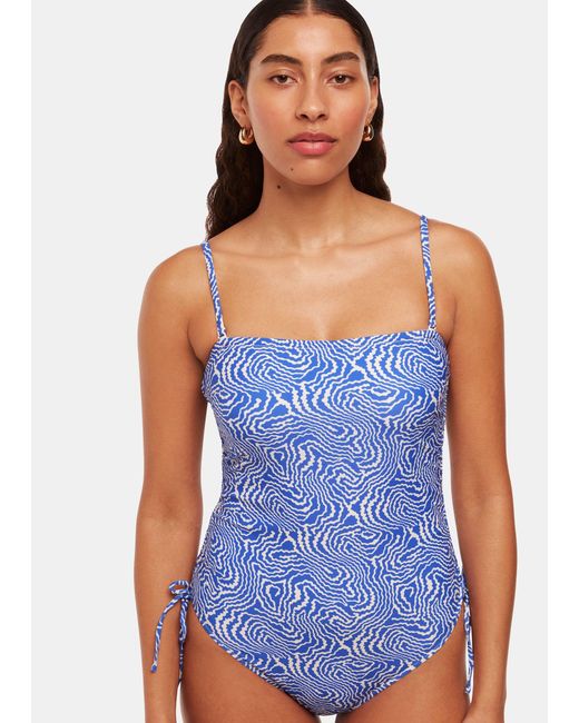 Whistles Blue Ripple Wave Swimsuit