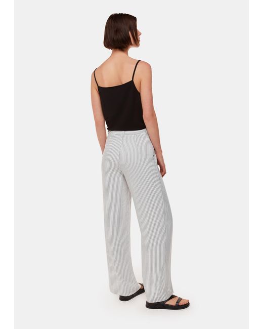 Whistles White Luna Stripe Trouser