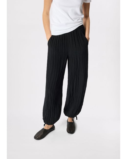 Whistles White Relaxed Tie Hem Trouser