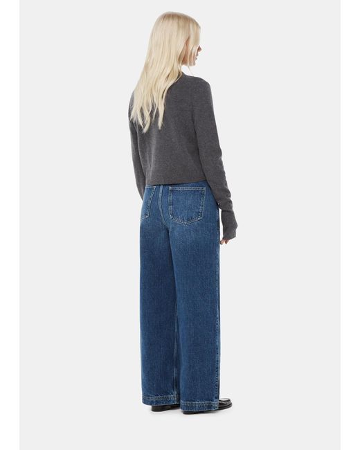 Whistles Blue Petite Authentic Raya Straight Jean