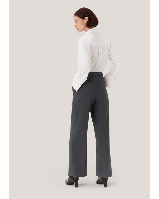Whistles Gray Natalie Wool Blend Trouser