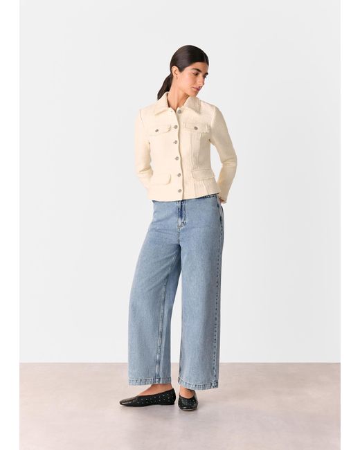 Whistles Gray Lucie Boucle Jacket