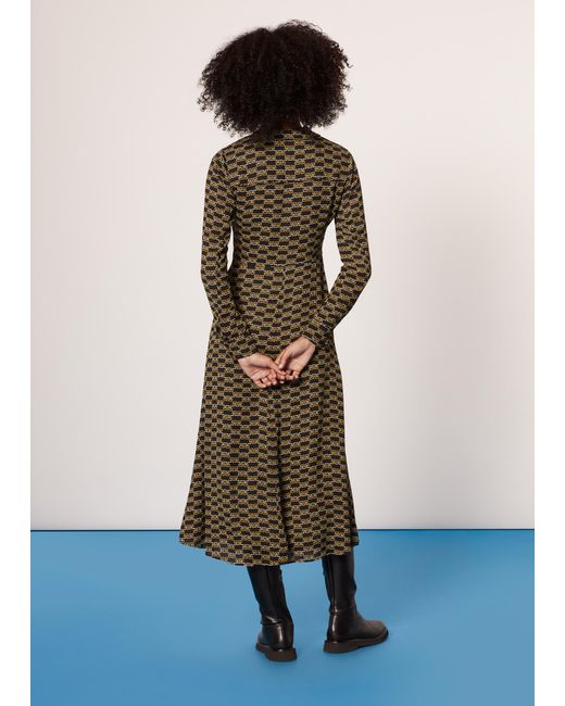 Whistles Natural Tangle Check Shirt Dress