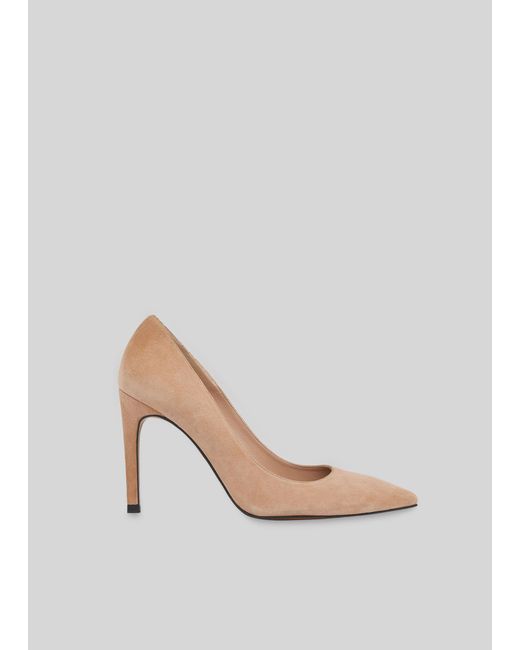 Whistles White Cornel Suede Point Pump