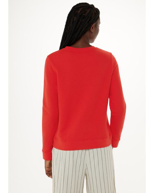 Whistles Red Paris Logo Sweat