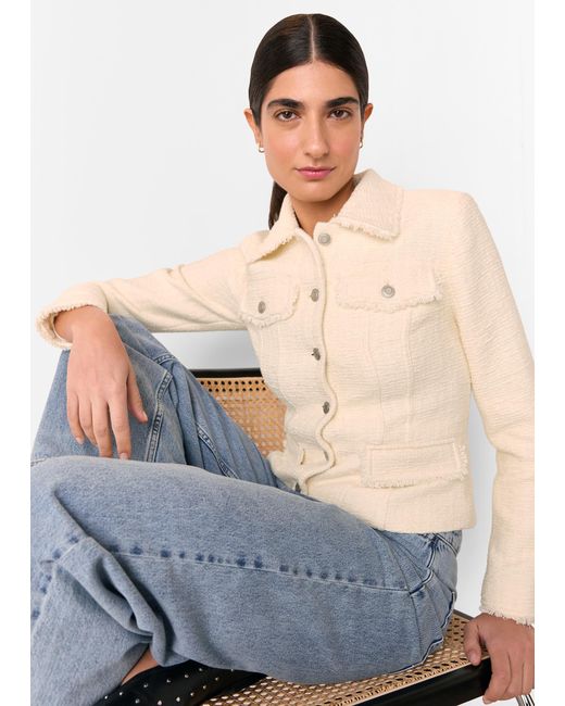 Whistles Gray Lucie Boucle Jacket