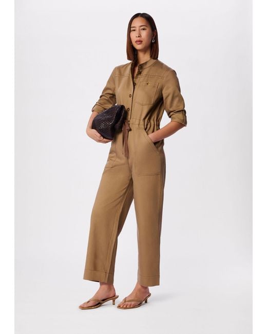 Whistles White Drawstring Utility Boilersuit