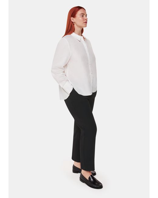 Whistles White Amelia Slim Cigarette Trouser