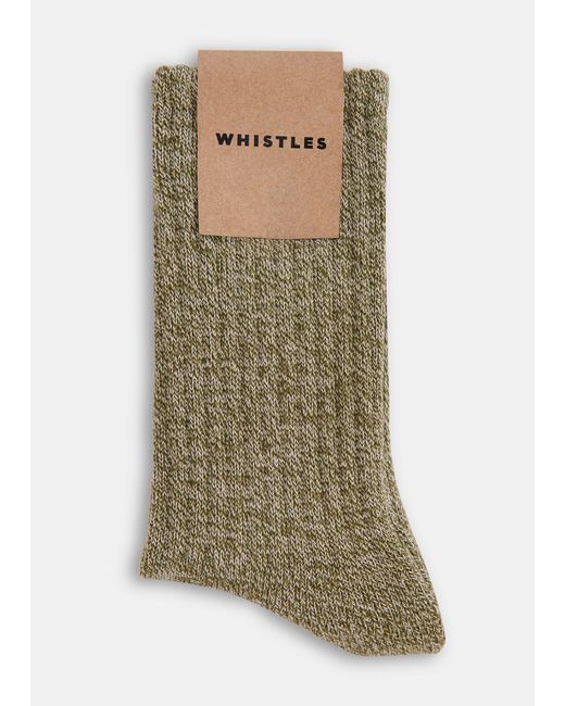 Whistles Gray Chunky Marl Socks