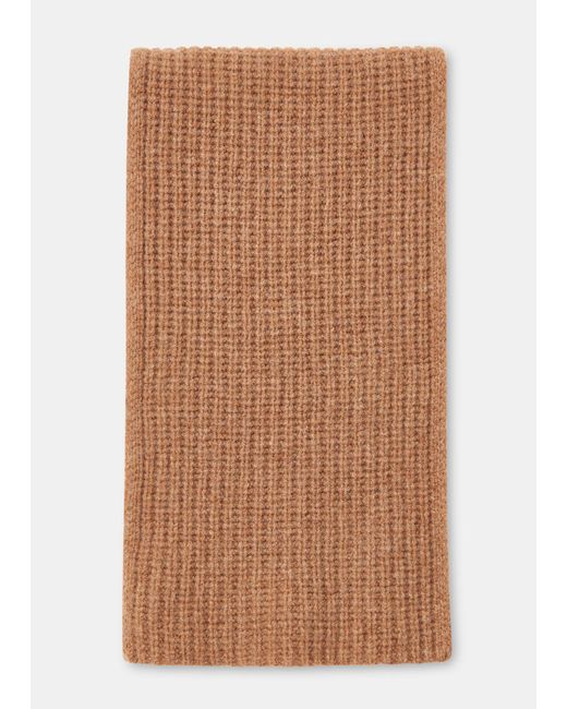 Whistles Brown Lambswool Scarf