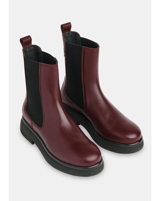 Whistles Brown Aelin Chelsea Boot